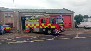 TURNOUT Portlaoise Fire Stations Alpha 1 and Kilo 1 turning out [upl. by Enomsed98]