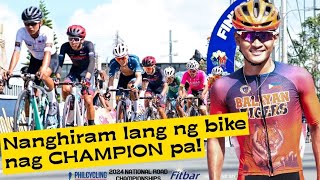 CHAMPION KAHIT WALANG SARILING RB BIKE  Phil National Road Championship 2024 Men Junior Criterium [upl. by Akcir]