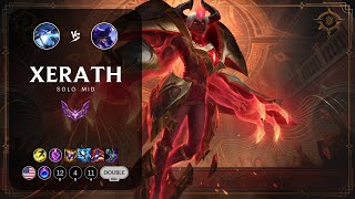 Xerath Mid vs Ryze  NA Master Patch 141 [upl. by Alcine]