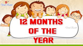 Months of the Year for Kids  January February March April for Children  12 Months of the year [upl. by Leary]