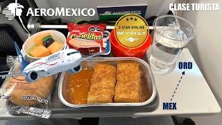 Aeromexico 737 MAX ECONOMY CLASS  Mexico City to Chicago [upl. by Anaeli873]