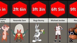 Comparison Biggest Characters of Space Jam  Space Jam Size Comparison [upl. by Sigler20]