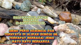 BATU CINCIN BERLIMPAH DI ALIRAN SUNGAI DALAM HUTANbatuakik [upl. by Gery253]