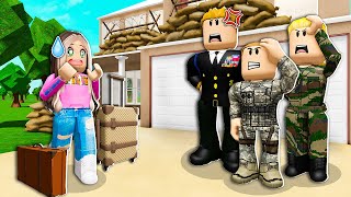 Adopted By MILITARY Family Roblox [upl. by Htebi]