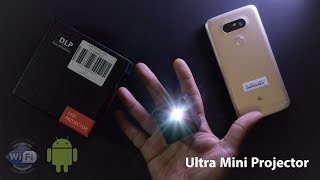 GearBest Mini DLP Projector  Worlds Smallest Projector P1 Wifi [upl. by Picardi]