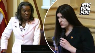 Trans Virginia lawmaker storms out of chamber after being called ‘sir’ by Lt Gov Winsome Sears [upl. by Nayhr]