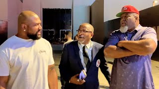 Rampage Jackson DISSES Shannon Briggs to his face both exchange words after fury weigh in [upl. by Shreeves]