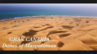 GRAN CANARIA  Dunes of Maspalomas  Top destination  Drone  4K [upl. by Zashin]