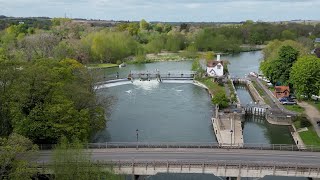 GoringonThames oxfordshire djimini3pro goringonthames droneaerial [upl. by Illib]