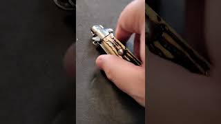 Stiletto Knife stiletto switchblade knife pocketknife foldingknife [upl. by Enyalaj298]