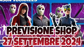 PREVISIONE SHOP 27 SETTEMBRE NEGOZIO OGGETTI OGGI 26 FORTNITEMARES FORTNITE LEAKS DOMANI HALLOWEEN [upl. by Adyaj]