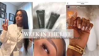 Week In The Life Of An Esthetician Student  Aveda [upl. by Enytsirk974]