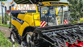 LS19 FarmerTown 13 Der große DRESCHER  eine nette Leihgabe  LANDWIRTSCHAFTS SIMULATOR 19 [upl. by Atirihs]