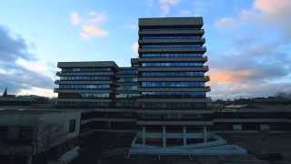 Hannover Postbank buidling time lapse 4k 020415 [upl. by Lledo]