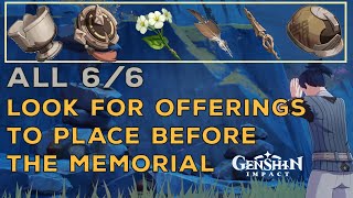 Look for offerings to place before the memorial ALL 66  Genshin Impact 26 [upl. by Nali]