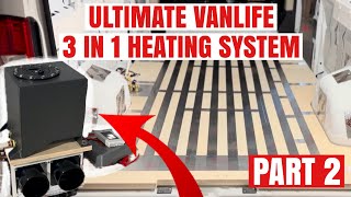 Installing DIY Radiant Hydronic Heated Floors with VanLife Tech Part 2 [upl. by Omrellug]