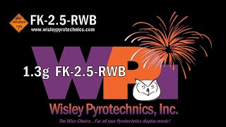 Wisley Pyrotechnics Inc FK25RWB Flower King 13g firework [upl. by Magill]