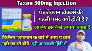 Taxim 500mg Injection use dose benefits and side effects full review [upl. by Melliw]