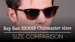 RayBan RB3016 Clubmaster Size Comparison  Sunglasses Review  SmartBuyGlasses [upl. by Swann]