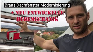 Braas Dachfenster Modernisierung und reparatur Hebemechanik NEU ENTWICKELT [upl. by Annuhsal55]