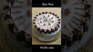 Waffle cake  Giotto cake  Bias Welt shorts [upl. by Herrmann]