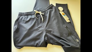 Vuori Sunday Performance Jogger color Black Unboxing [upl. by Akinaj]