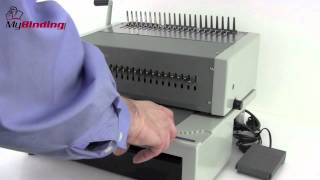 GBC CombBind C800pro Electric Plastic Comb Binding Machine Demo [upl. by Salina]