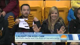 NBC quotToday Showquot on Gophers Kiss Cam Sign [upl. by Welcome]