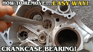 HOW TO REMOVE CRANKCASE BEARINGNo need welding [upl. by Esenwahs271]