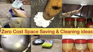 No Cost kitchen Cleaning Tips amp Hacks Nonmodular Kitchen Cabinets Cleaning amp Organization ideas [upl. by Regina197]