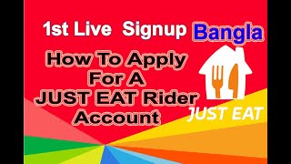 How To Apply or Register For Just Eat Italy To Work As A Rider   Live Signup  justeat  Bangla [upl. by Reine]