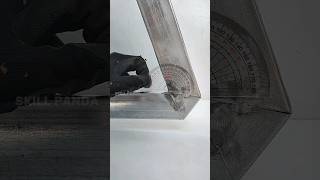 Technique of cutting 70° square metal [upl. by Sllew]