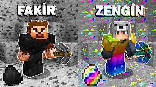 FAKİR MADENCİ VS ZENGİN MADENCİ 😱  Minecraft [upl. by Ynnep]