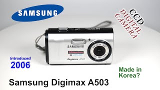 2006 Samsung Digimax A503  CCD Digital Camera [upl. by Htenay85]