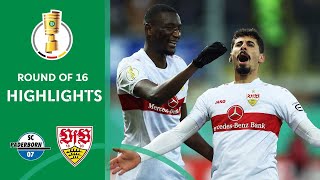 Gil Dias debut amp 90 5 goal  SC Paderborn vs VfB Stuttgart 12  Highlights  DFBPokal  Ro16 [upl. by Zhang]