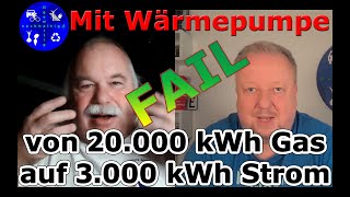 Mit Wärmepumpe von 20000 kWh Gas auf 3000 kWh Strom Warum hat es nicht geklappt weissnichswelt [upl. by Ozkum553]