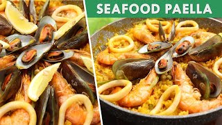 Seafood Paella recipe  Filipino Style EASY [upl. by Hurff]