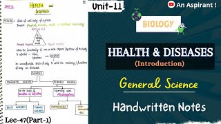 Health amp Diseases Unit11 Part1  Biology  General Science  Lec47  An Aspirant [upl. by Ignatius]