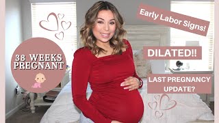 38 WEEK PREGNANCY UPDATE  DILATED 😱 EFFACED 70 [upl. by Einneg]