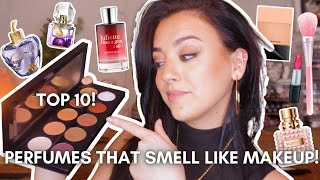 These Perfumes Smell LikeMAKEUP💄🤔 Top 10 Perfumes That Smell Like Makeup💄 [upl. by Nwatna]