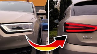 Audi Q3 8U front and rear DRLs activation [upl. by Eppilihp]