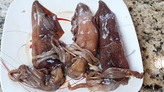 Inihaw na pusit  How to cook grilled squid  Filipino Taste [upl. by Klug]