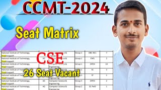 Special round  seat Matrix  Registration procedure ccmt ccmn [upl. by Nhguavaj]