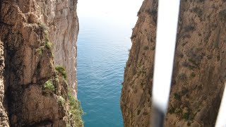 Montagna Spaccata  Crack Mountain  in Gaeta Province of Latina Lazio Italy [upl. by Septima]