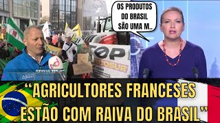 Protesto Contra O Brasil E O Mercosul Na França [upl. by Hallett]