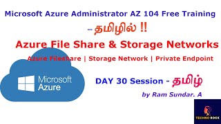 Azure Administrator AZ104 Day 30  Azure File Share Creation  Storage Networking Private Endpoint [upl. by Hendrik]