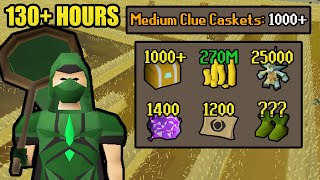 Opening 1000 Medium Clue Caskets  UIM Collection Log Completionist 40 OSRS [upl. by Accisej634]