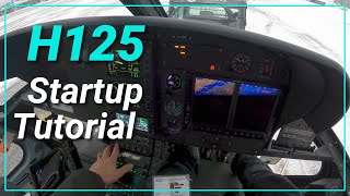 H125 Startup tutorial how EASY is it to start a helicopter [upl. by Simpson]