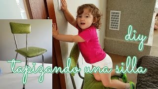 Cómo tapizar una silla antigua DIY  Remedio contra el óxido  Próximo sorteo 🍊 mujeresexpress [upl. by Kerri]