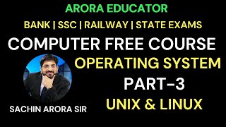 Computer Operating System Part3  Computer by Sachin Sir  Arora Educator [upl. by Nimzzaj]